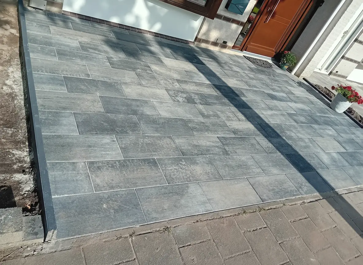 Professionele terrasaanleg met hoogwaardige tegels